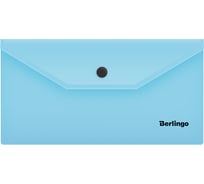 Папка-конверт BERLINGO Instinct на кнопке, C6, 180 мкм, аквамарин AKk_06510