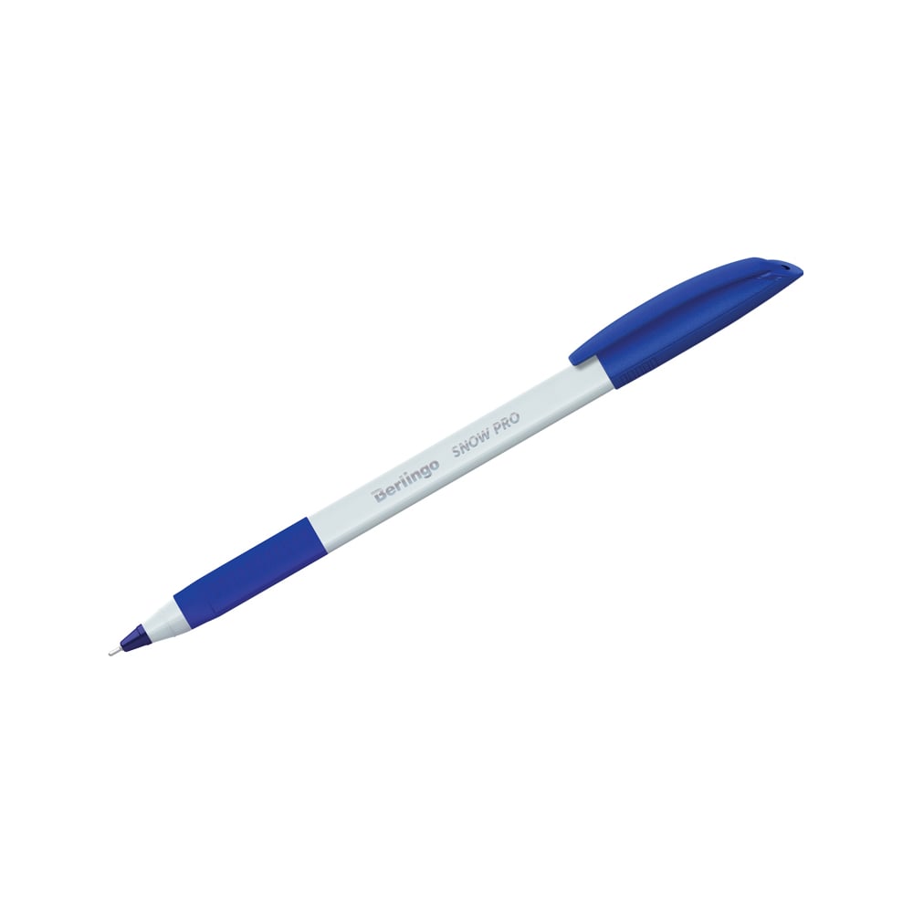 Шариковая ручка BERLINGO Triangle Snow Pro синяя, 0.7 мм, трехгранная .