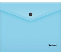Папка-конверт BERLINGO Instinct на кнопке, А5+, 180 мкм, аквамарин OBk_05510