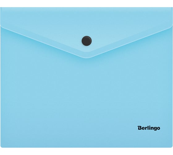 Папка-конверт BERLINGO Instinct на кнопке, А5+, 180 мкм, аквамарин OBk_05510