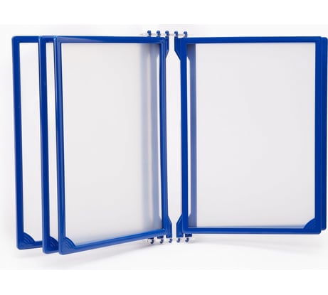 Настенная перекидная система Контур Лайн 5 отделений, А4, синяя 08FB0202