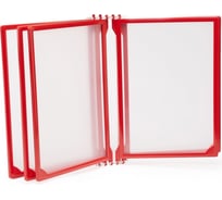 Настенная перекидная система Контур Лайн 5 отделений, А4, красная 08FB0203