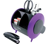 Настольный органайзер Berlingo Satellite 9 предметов, черно-фиолетовый MOn_09132