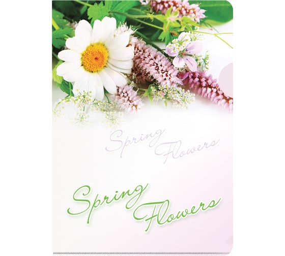Папка-уголок Berlingo Spring Flowers А4, 180 мкм, рисунок AGp_04031 1