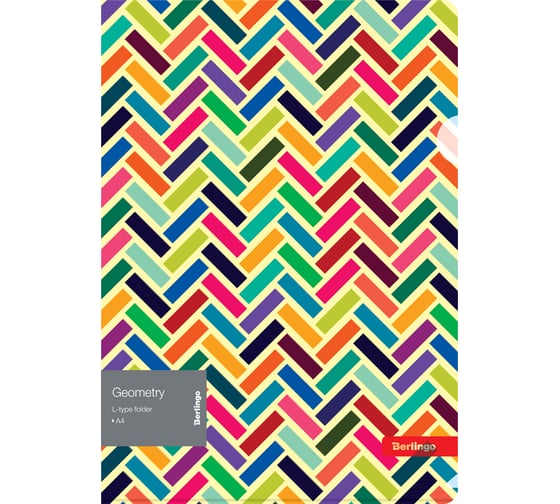 Папка-уголок Berlingo Geometry А4, 200 мкм, с рисунком LFp_A4102