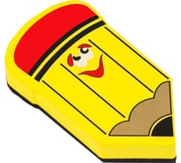 Губка-стиратель для досок OfficeSpace карандаш, материал EVA, желтый 261125