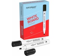 Маркер для белых досок INFORMAT BOARD 5 мм черный круглый WRR03K