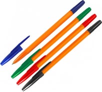 Набор шариковых ручек Стамм 511 Orange 4 шт, 4 цвета, 1.0 мм РК17
