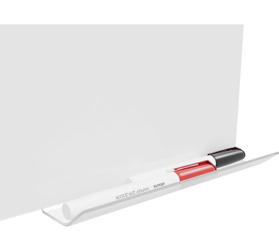 Стеклянная магнитно-маркерная доска GENGLASS BASE белая, 100x150 см B-100-150-9003