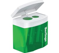 Пластиковая точилка Berlingo Perfect XL 2 отверстия, контейнер, ассорти BBp_15039