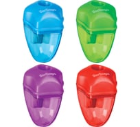 Пластиковая точилка Berlingo Spike 1 отверстие, контейнер, ассорти, дисплей BBp_15003