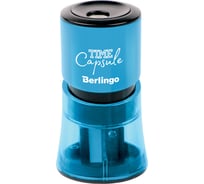 Пластиковая точилка Berlingo TimeCapsule 2 отверстия, контейнер, ассорти BBp_15007