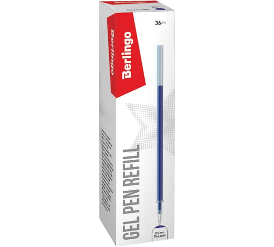 Гелевый стержень Berlingo Techno-Gel, Silk, XP синий, 131 мм, 0.5 мм CSg_51022