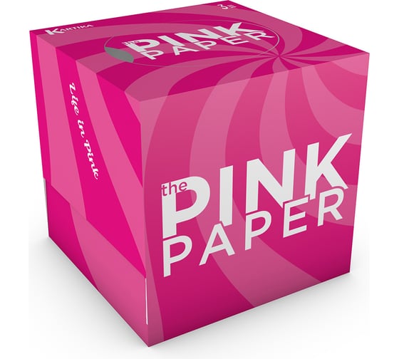 Набор бумажных салфеток WORLD CART Pink Paper выдергушки с рисунком, 3 слоя, 56 шт х 2 упаковки TPP-FC-1166/2