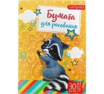 Папка для рисования Calligrata Енот А4, 30 листов, плотность 120 г/м 2997834