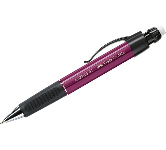 Механический карандаш Faber-Castell Grip Plus 0.7 мм, с ластиком, фиолетовый 130734 1