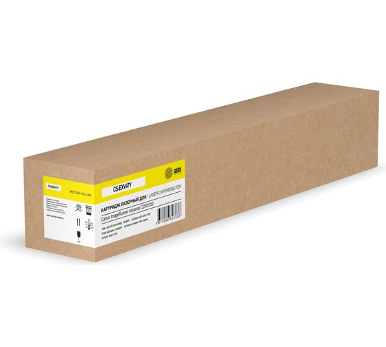 Картридж лазерный CACTUS CS-EXV47Y желтый 21500 страниц для Canon ImageRunner Advance C250I/350 1900866 1