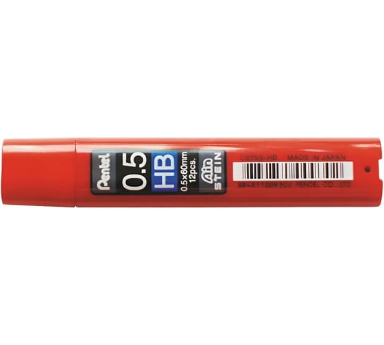 Набор Pentel автоматический карандаш GraphGear300 0.5 мм + грифели 0.5 мм HB 12 шт PPG315B-C275S 776864