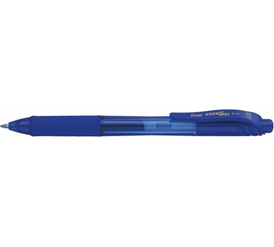 Гелевая ручка автоматическая Pentel EnerGel d 0.7 мм, набор 2 шт PBL77TLE-2CA темно-синие чернила 789084 1