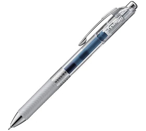 Гелевая ручка автоматическая Pentel EnerGel d 0.5 мм, набор 2 шт PBLN75TL-2CA темно-синие чернила 789085