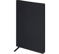 Бизнес-блокнот BRAUBERG А5 138x213 мм Personal, под кожу, 80 листов, клетка, черный 116608