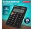 Калькулятор карманный BRAUBERG DC-210N 63x98 мм, 8 разрядов, черный 272953 2