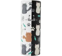 Салфетки бумажные в большой тубе KIMRIK DOUBLE CAT, 3 слоя, набор 50 шт х 2 тубы, KG726231/2