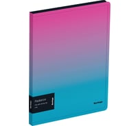 Папка с зажимом Berlingo Radiance А4, пластик, 17 мм, 600 мкм, розовый/голубой градиент FSc_A4002
