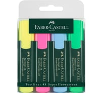 Набор текстовыделителей Faber-Castell 48 4 цвета, 1-5 мм, пластиковая упаковка 154804/15480400