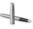 Перьевая ручка Parker Sonnet Sand Blasted Stainless Steel черная, 0.8 мм, подарочная упаковка 2146873 2