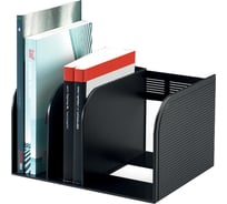 Настольная подставка Durable Optimo 3 отделения, с передвижной средней секцией, антрацит 1709018058
