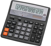 Настольный калькулятор Citizen 14 разрядов, двойное питание, 156х159х32 мм, черный SDC-640II