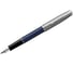 Перьевая ручка Parker Sonnet Sand Blasted Metal&Blue Lacquer черная, 0.8 мм, подарочная упаковка 2146747 1