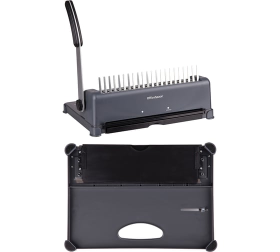 Брошюровщик для пластиковых пружин OfficeSpace BM124 Perfect bind пробивает 12 листов, сшивает 450 листов BM_26816