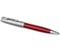 Шариковая ручка Parker Sonnet Sand Blasted Metal&Red Lacquer черная, 1.0 мм, подарочная упаковка 2146851 2