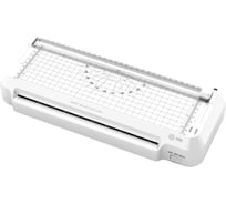 Ламинатор Cactus CS-LAB-F2 белый, A4, 70-125 мкм, 25 см/мин, 2 вала, холодное ламинирование, ламинация фото, 2077514