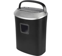 Шредер Cactus CS-SH-P6 черный, секретность P-4, фрагменты, 10 листов, 21 л, скрепки/скобы/пласт.карты, 2077506