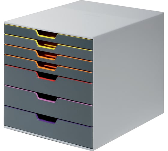 Бокс для документов Durable Varicolor 280х292х356, 7 цветных отделений 7607-27