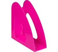 Вертикальный лоток для бумаг OfficeSpace Colorful, неоновый розовый VH_33836
