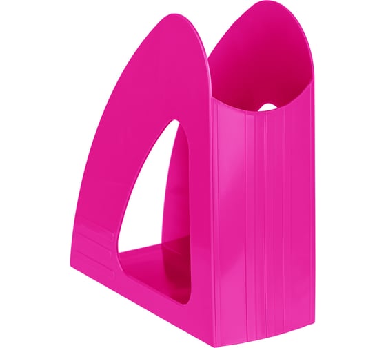 Вертикальный лоток для бумаг OfficeSpace Colorful, неоновый розовый VH_33836