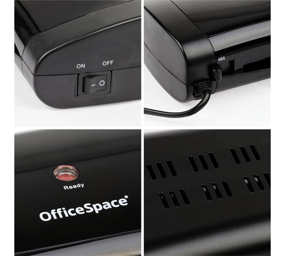Ламинатор OfficeSpace LM600 A3, 75-125 мкм, 2 вала, скорость 40 см/мин РТС LM_32847