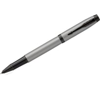 Ручка-роллер Parker IM Achromatic Grey черная, 0.8 мм, подарочная упаковка 2127751