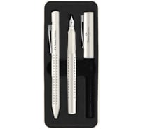 Набор Faber-Castell Grip 2010 перьевая ручка, шариковая ручка, 0.7 мм, синие, трехграные 201527