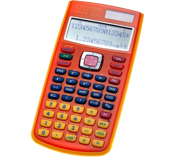 Научный калькулятор Citizen 10+2 разрядов, 274 функций, оранжевый SR-270XLOLORCFS 1