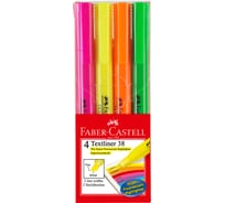 Набор текстовыделителей Faber-Castell 38 4 цвета, 1-5 мм, пластиковая упаковка 157704