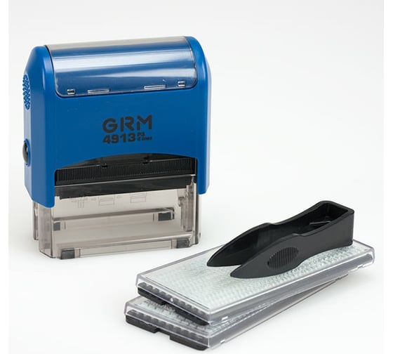 Самонаборный штамп GRM 4913 P3 Typo 5 строк 58х22 мм 2 кассы 6005 и 6006 упаковка эконом 120200100