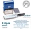 Самонаборный штамп GRM 4926 P3 ЭКОНОМ Typo 8 строк 75х38 мм 2 кассы 6005 и 6006 упаковка 120200120 2