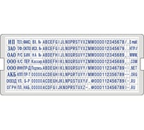 Дополнительная касса букв и цифр GRM 6006 Type высота 2.2 и 3.1 мм 120000300