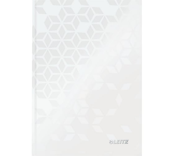 Бизнес-тетрадь Leitz Wow А5, 80 листов, белая, в клетку, на сшивке, 155x217 мм 1212137