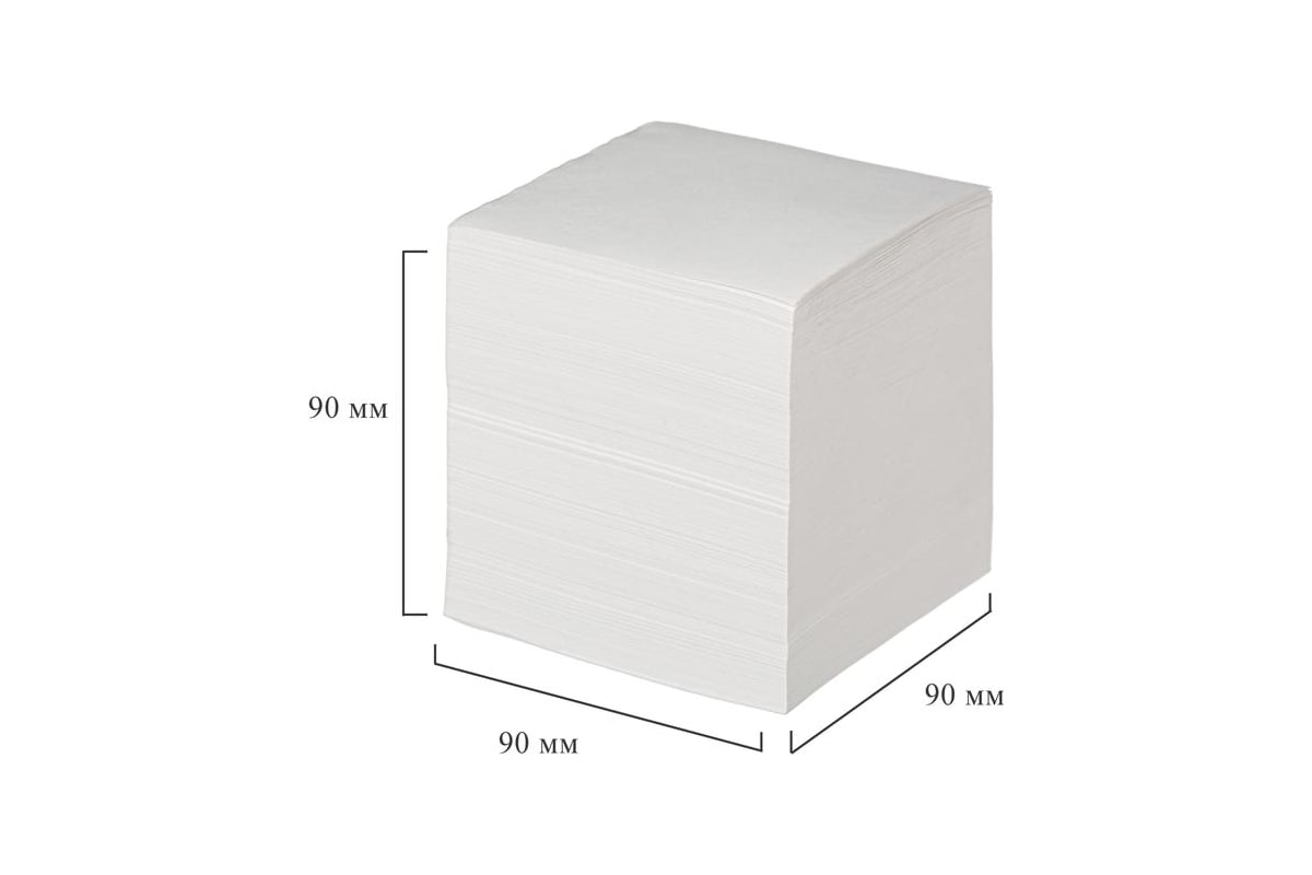 Блок для записей Attache 90x90x90 мм белый, плотность 65 г/кв.м 1179446 ...